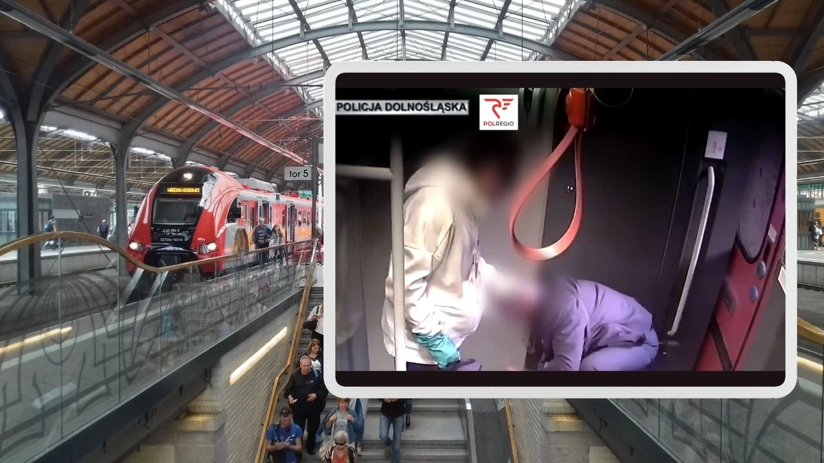 Napaść na kierownika pociągu we Wrocławiu. Pasażer uderzył go pięścią w twarz
