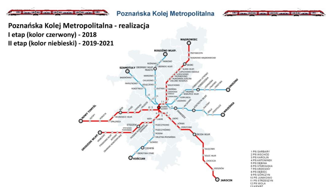 Poznań wzorem dla Trójmiasta. Dofinansuje Poznańską Kolej Metropolitalną