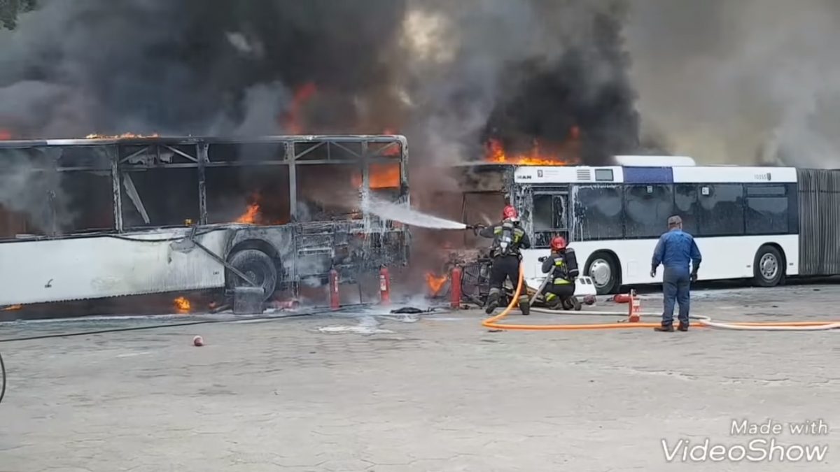 Dwa pożary autobusów w ciągu tygodnia