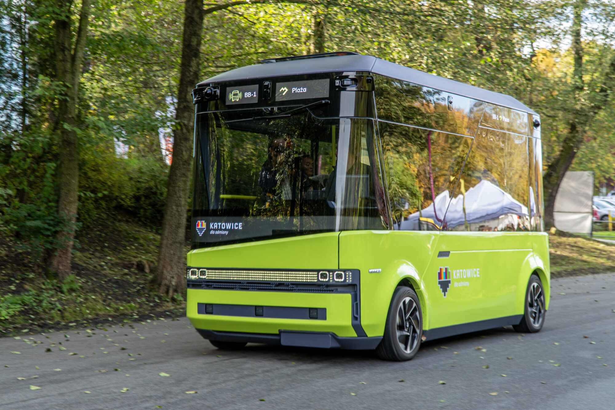 Testy autonomicznego autobusu w Katowicach
