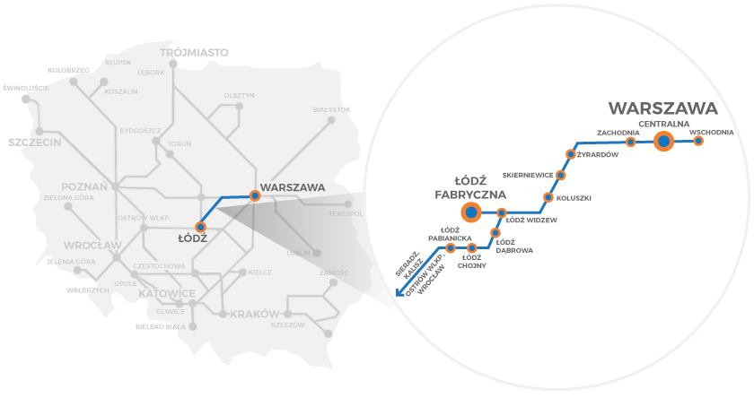 Połączenia kolejowe Warszawa - Łódź: dalekobieżne czy regionalne?