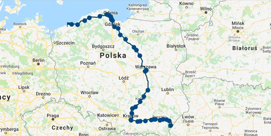 Najdłuższe trasy pociągów pasażerskich w Polsce