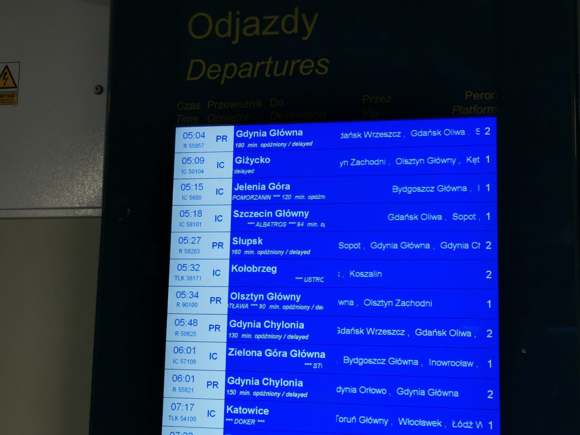Gigantyczna awaria na kolei. Pociągi są opóźnione nawet 3 godziny
