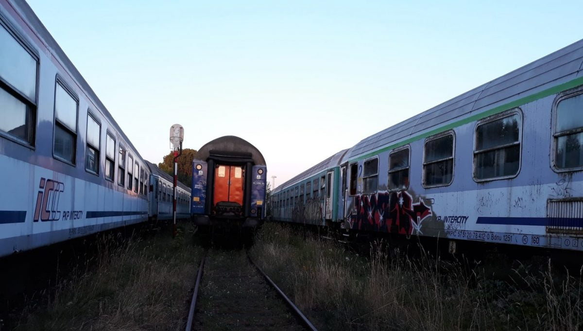 Masa wagonów PKP Intercity "stoi w krzakach" i czeka na naprawę